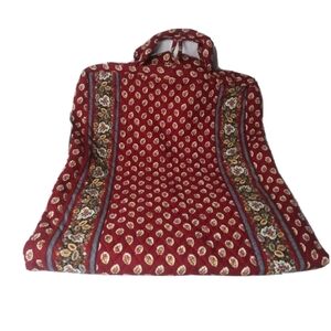 Vera Bradley RedLeaf Garment Bag Travel Bag Red Multicolor